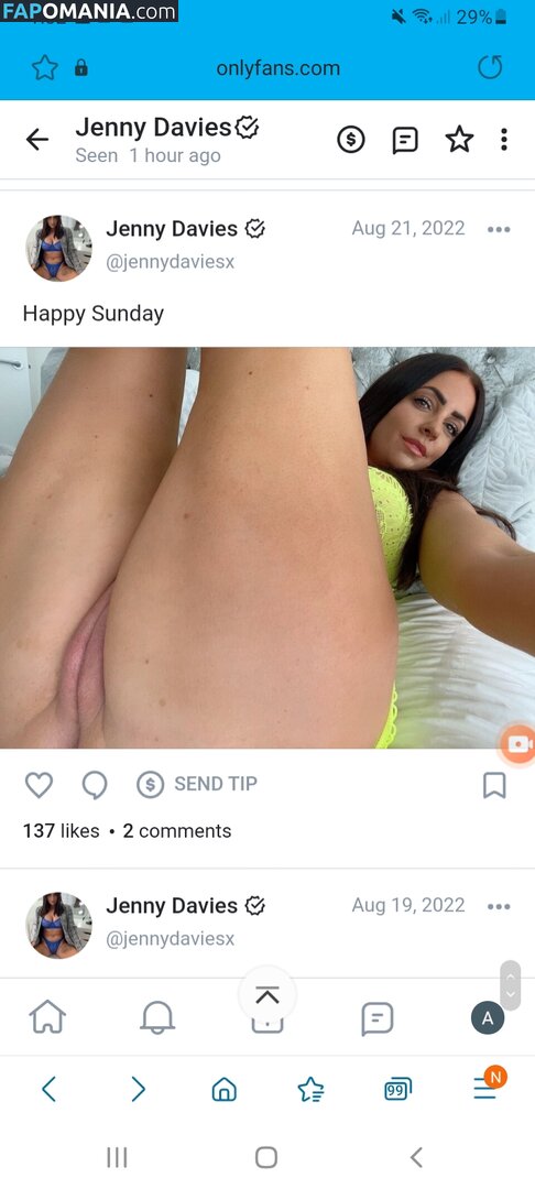 Jenny Davies / jennydaviesofficial / jennydaviesx Обнажённый OnlyFans  Утёкшее фото #280
