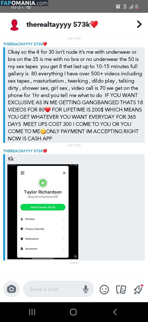 Akaficialtayyyy_ / Playwithtayyy / tayler_lauren2 / tayyy_moneyy Обнажённый OnlyFans  Утёкшее фото #177