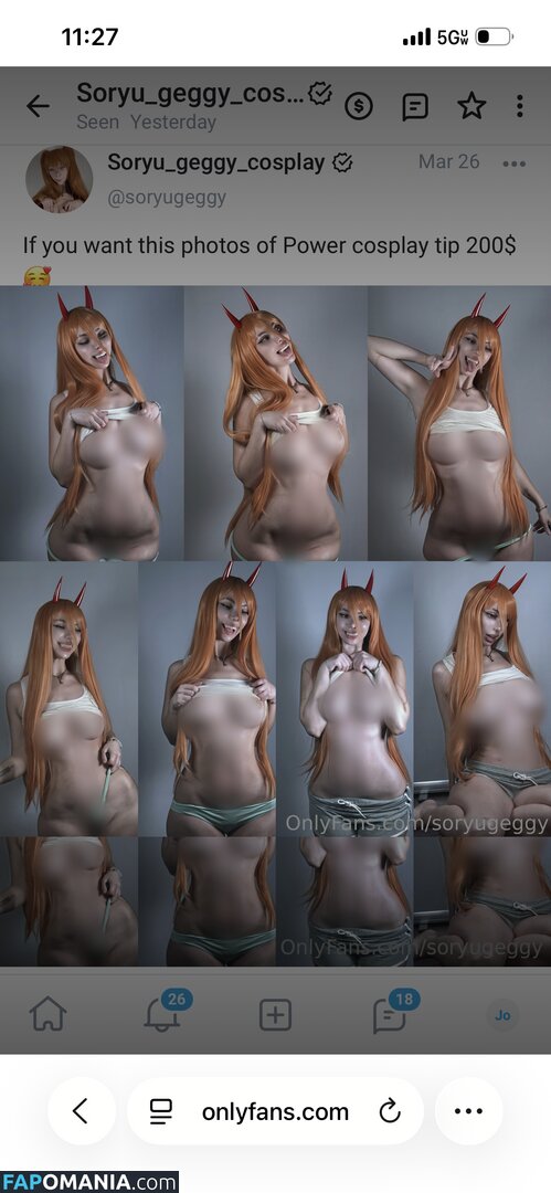 Eugenia Haruno / Soryu Geggy Cosplay / Soryugeggycosplay / soryu_geggy_cosplay / soryugeggy Обнажённый OnlyFans  Утёкшее фото #261